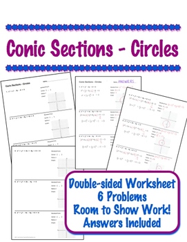 Standard Form Equation Of A Circle Worksheet Answers