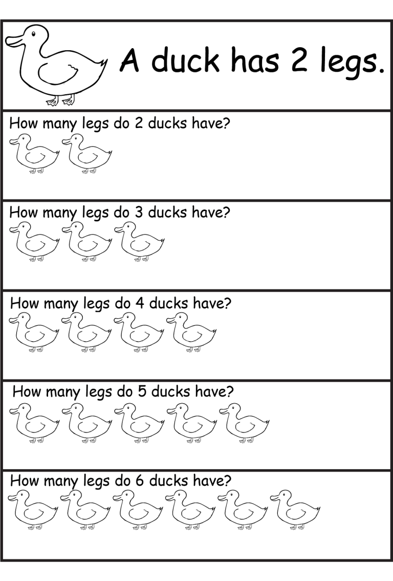 Simple Multiplication Worksheets For Grade 1