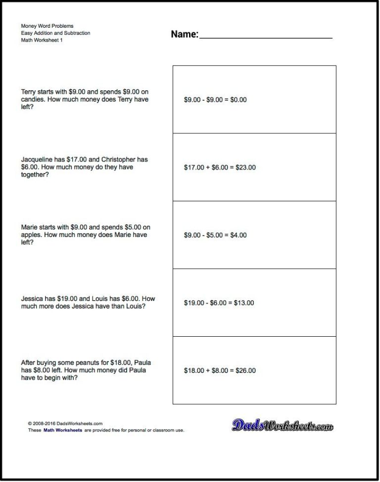 Addition Word Problems Grade 4