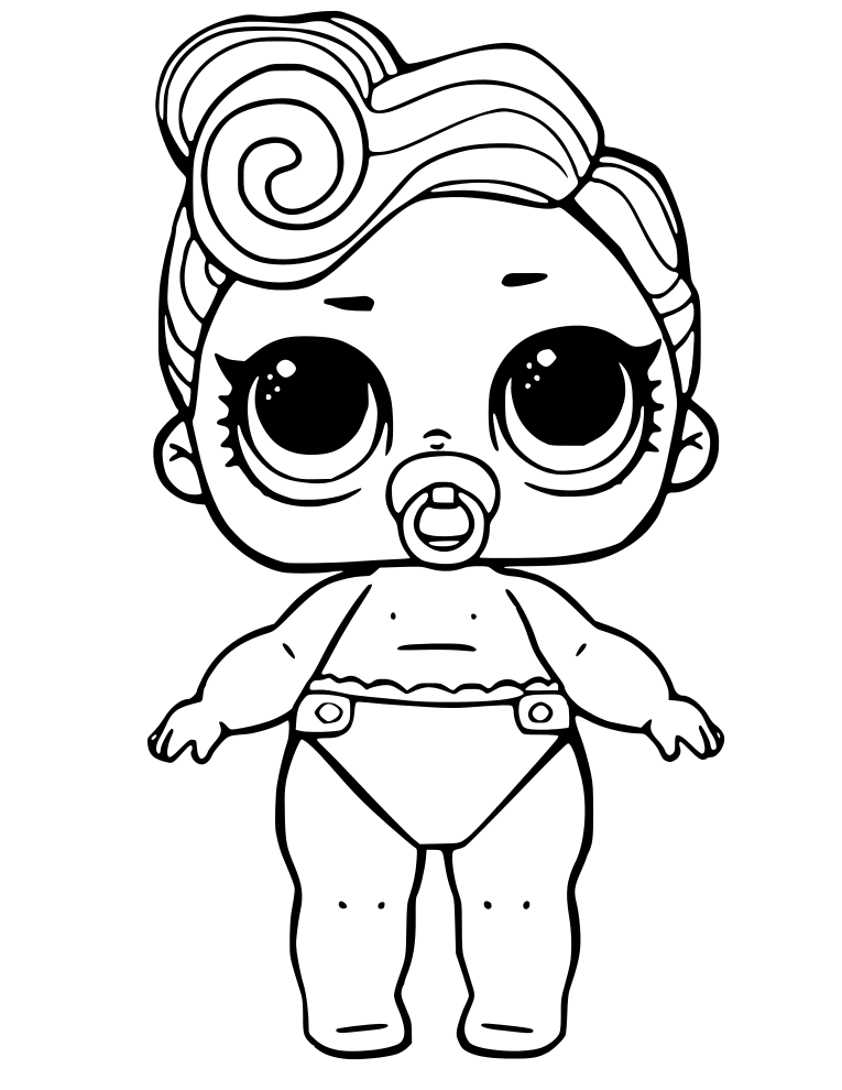 Lol Dolls Coloring Pages Baby