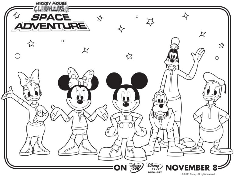 Mickey Mouse Clubhouse Coloring Pages