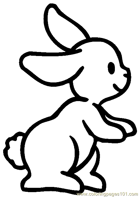 Bunny Coloring Sheet