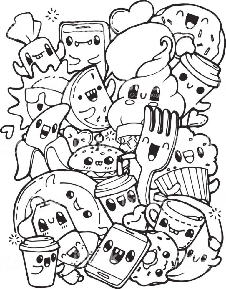 Kawaii Coloring Pages For Adults