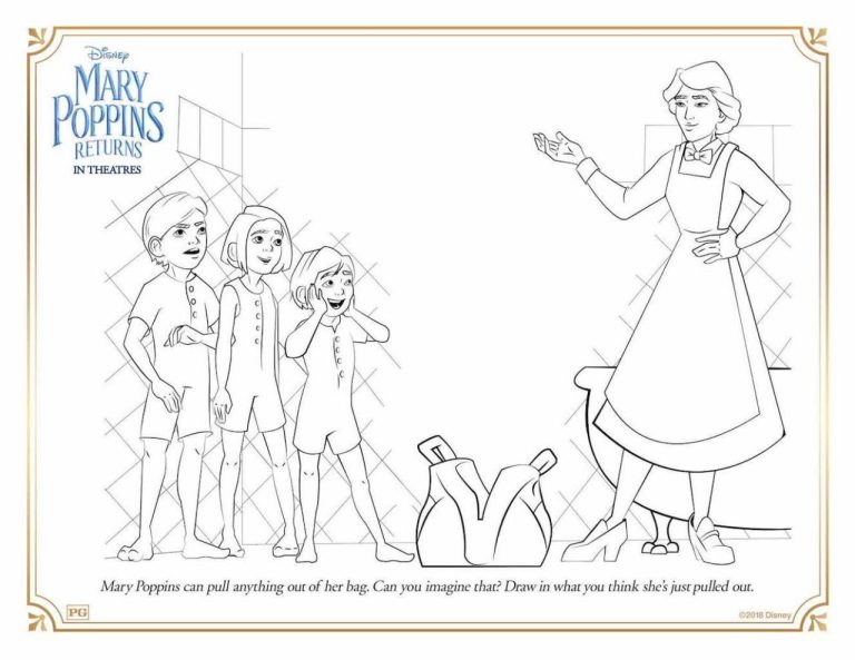 Mary Poppins Coloring Pages