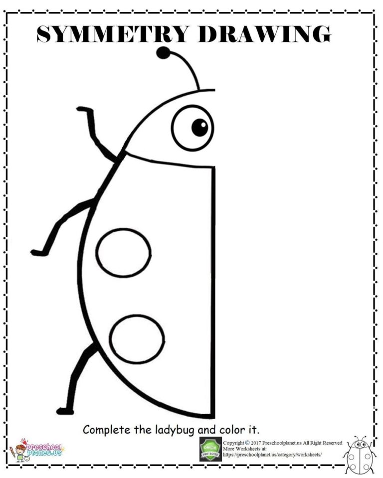 Symmetry Worksheets For Preschool