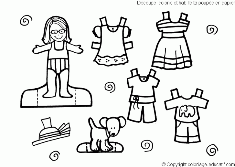 Clothes Coloring Pages