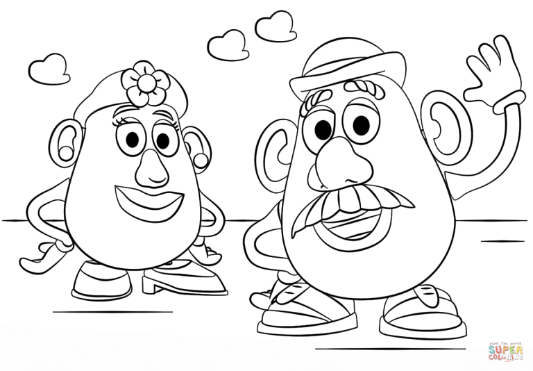 Toy Story Coloring Pages Mr Potato Head