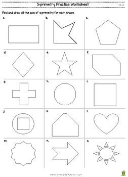 Lines Of Symmetry Worksheet With Answers