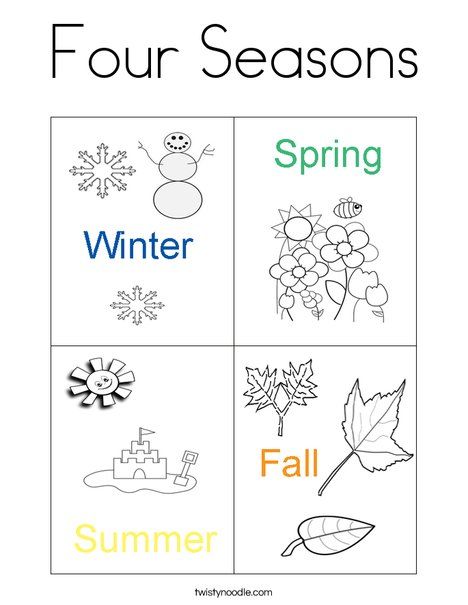 Seasons Coloring Pages