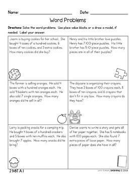 Word Problems Worksheets 2nd Grade