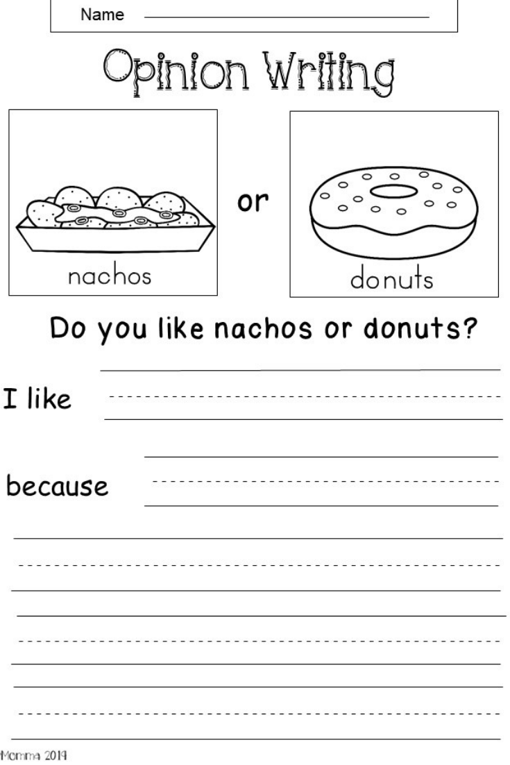 Writing Practice Sheets For 1st Grade