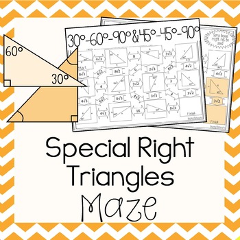 Special Right Triangles Worksheet Maze