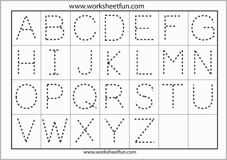 Letter Tracing Worksheets Pdf