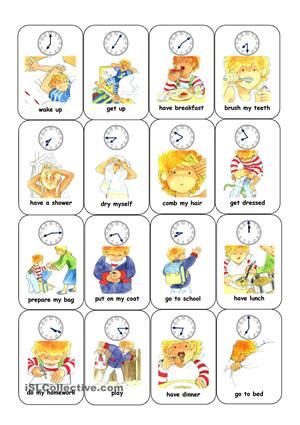 Daily Activities Worksheet Pdf