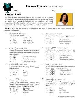 Inverse Functions Worksheet With Answers