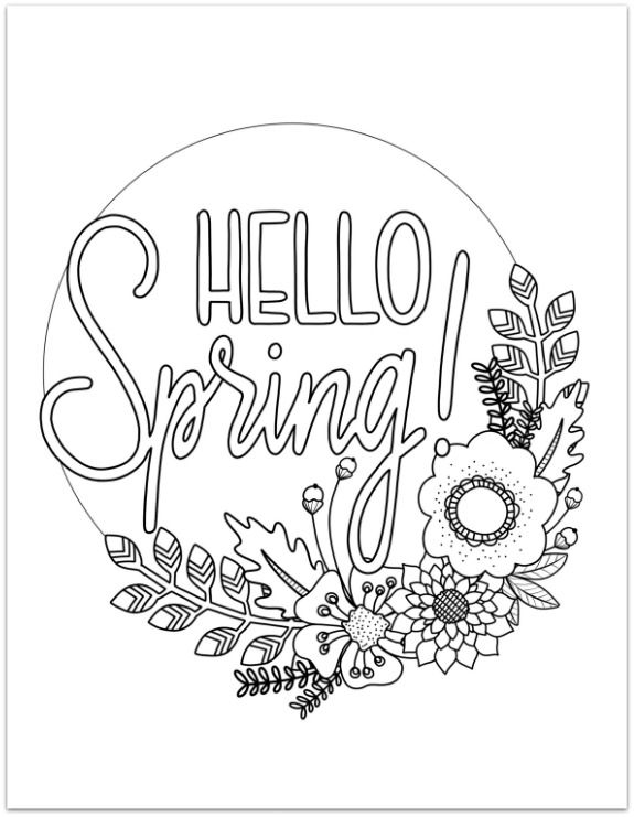 Spring Coloring Pages