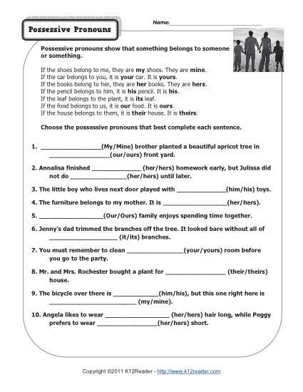 Possessive Nouns Worksheets 6th Grade