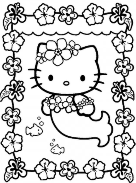 Hello Kitty Pictures To Color