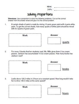 Solving Proportions Worksheet Algebra 2