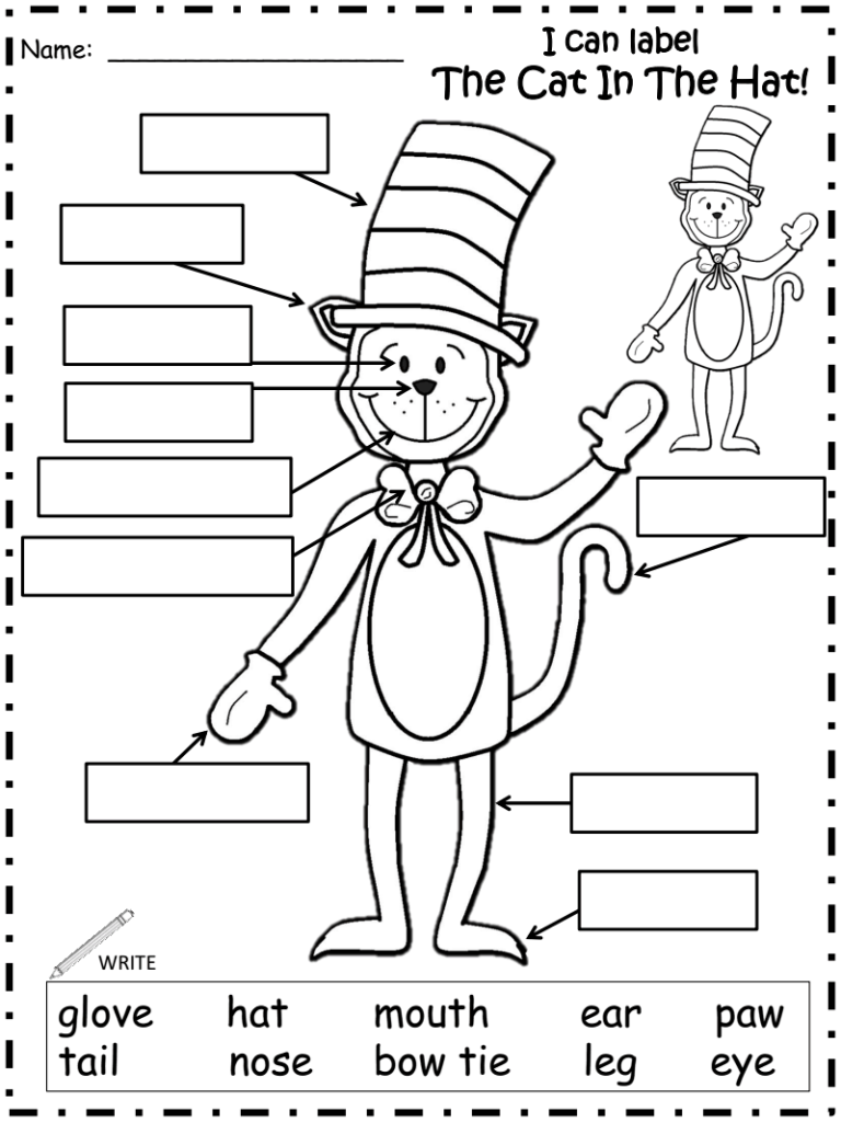 Dr Seuss Worksheets Pdf