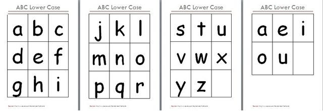 Free Printable Alphabet Letters Lower Case