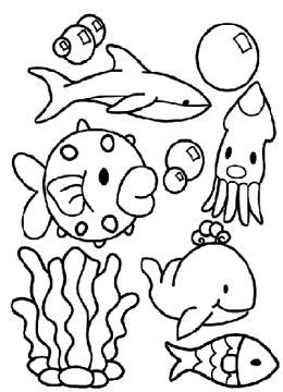 Sea Life Coloring Pages