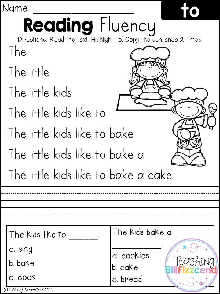 1st Grade Reading Worksheets