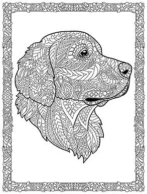 Dog Coloring Pages For Adults