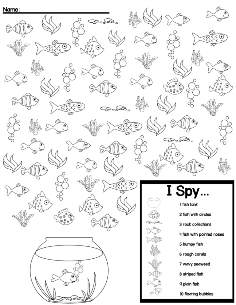 Activity Sheets For Kids