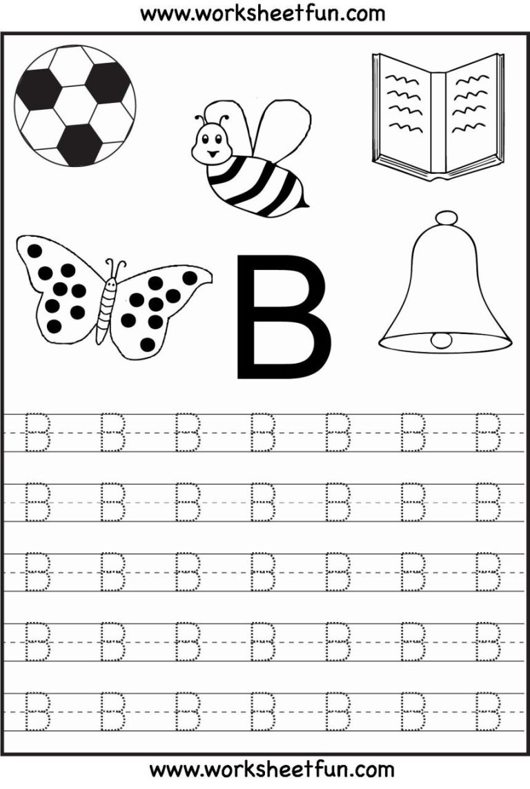 Alphabet Writing Worksheets For Kindergarten Pdf