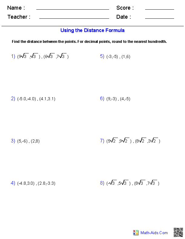 Algebra 1 Worksheets With Answers Pdf