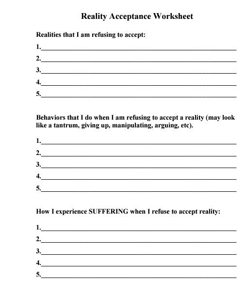 Free Printable Mental Health Group Activity Worksheets