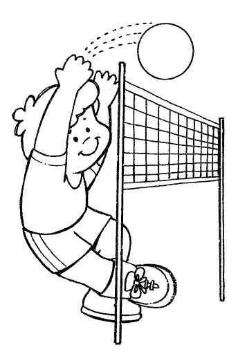 Volleyball Coloring Pages