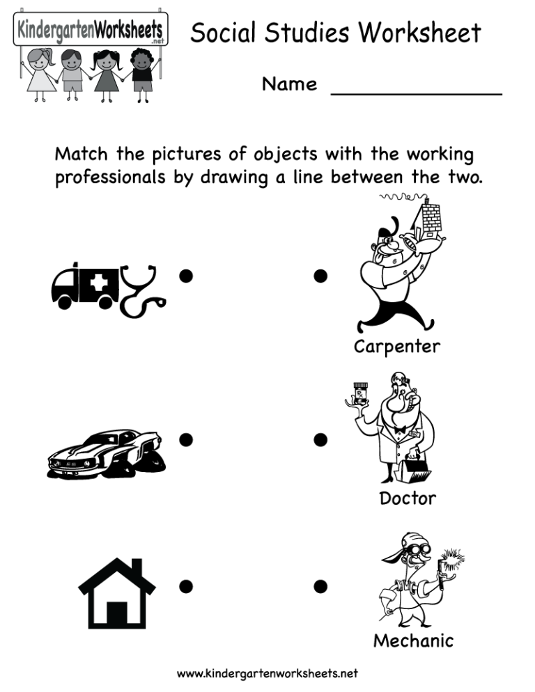 Social Studies Worksheets For Grade 1