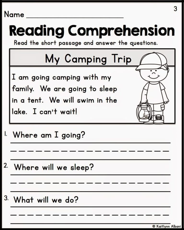 Pdf Printable Grade 1 Reading Worksheets