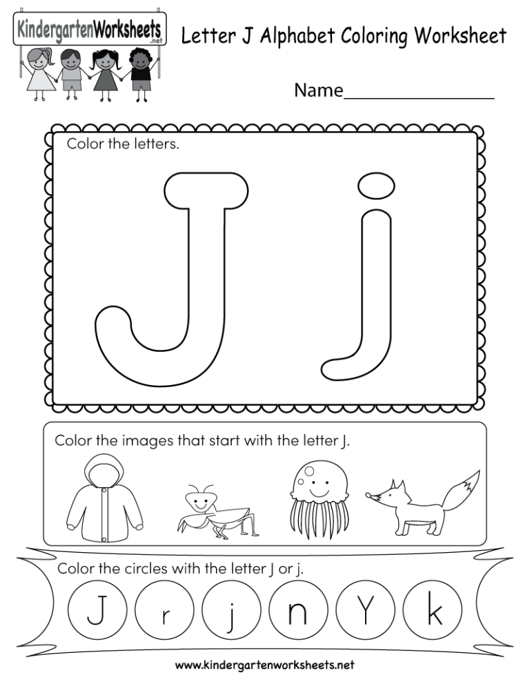 Letter J Worksheets Free