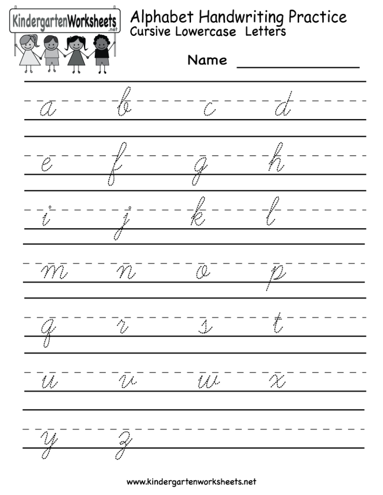 Letter Practice Sheets For Kindergarten