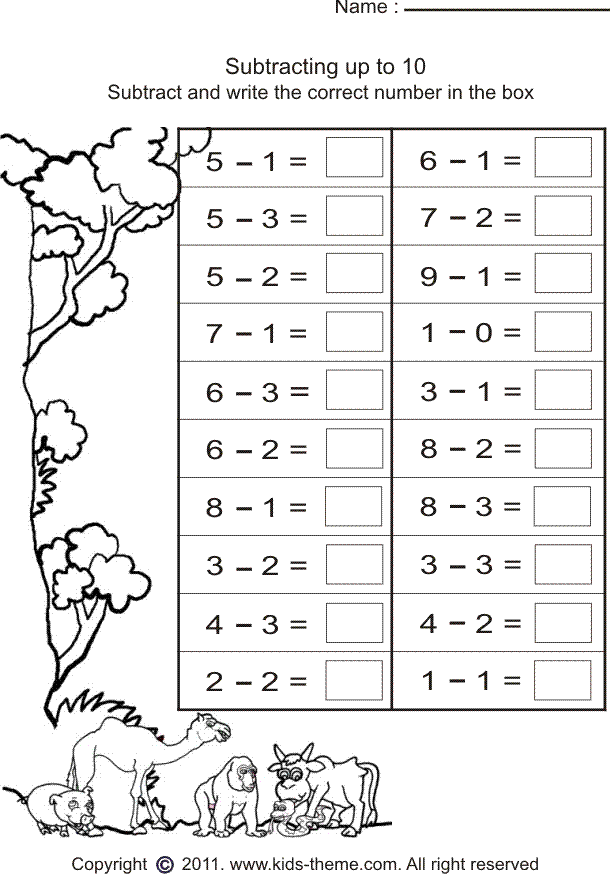 Year 1 Maths Worksheets Printable