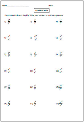 Pdf Simplifying Exponents Worksheet