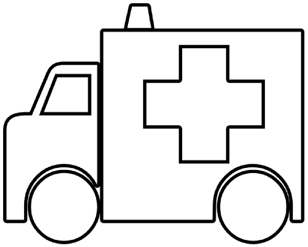 Ambulance Coloring Pages