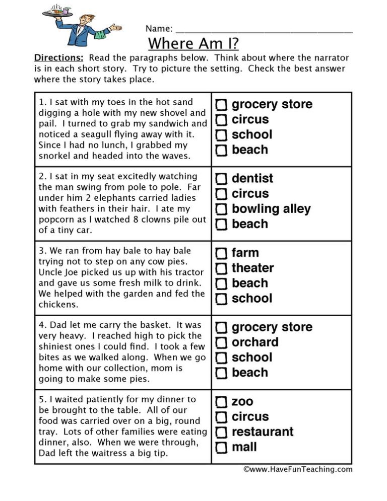 Inference Worksheets For 5th Grade