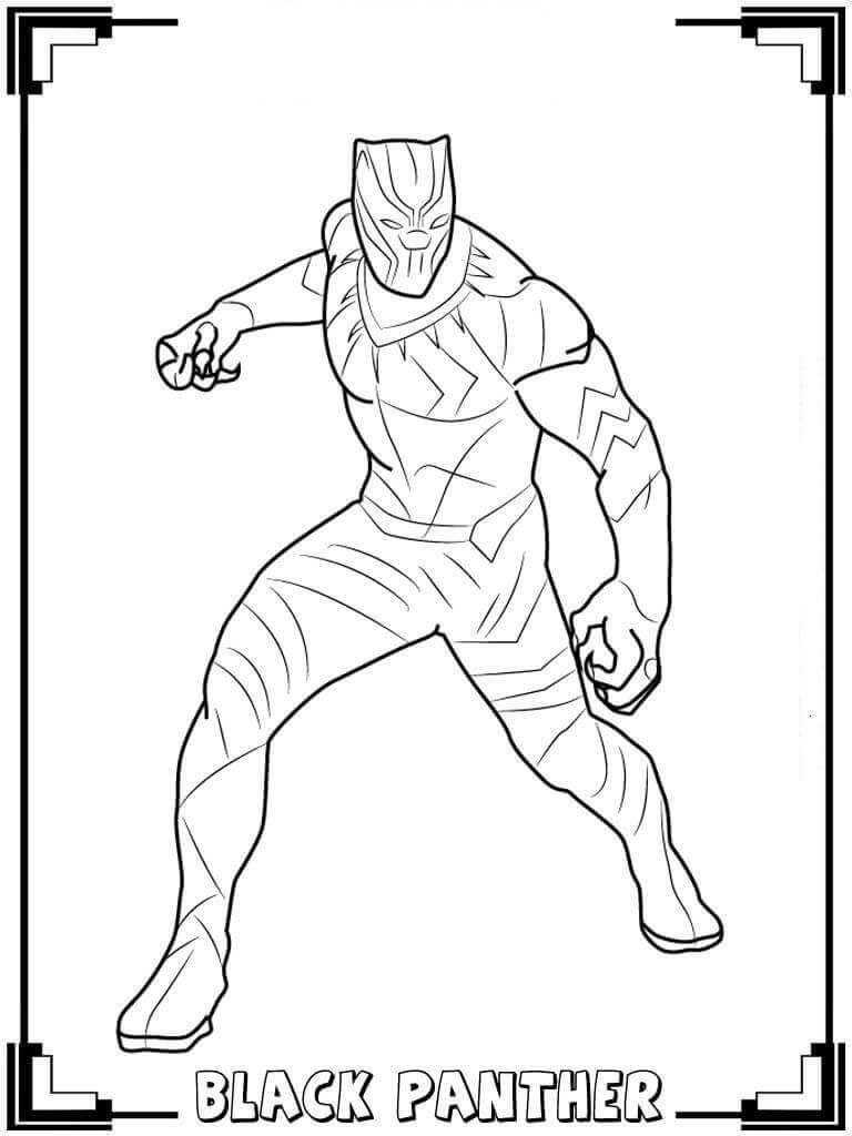 Black Panther Coloring Pages Full Body