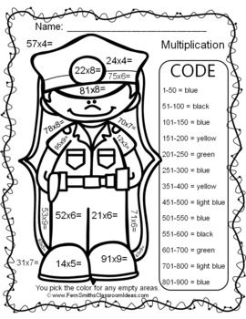 Multiplication Color By Number 2s