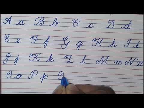 Calligraphy Cursive Alphabets Capital And Small Letters Worksheet