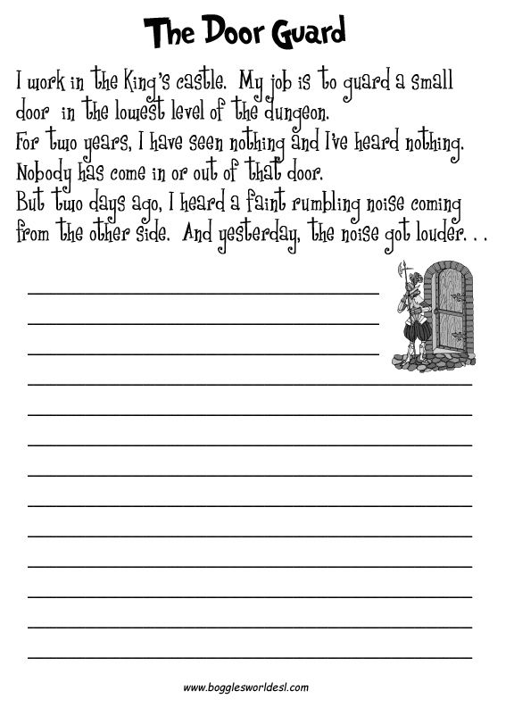 Creative Writing Worksheets For Grade 4