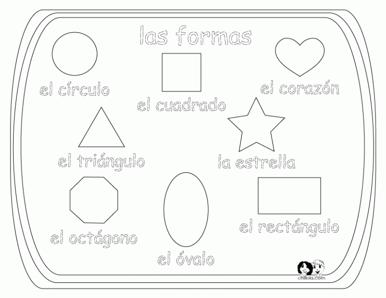 Spanish Worksheets For Preschool