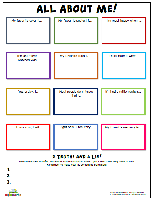 Therapy Self Esteem Worksheets For Kids