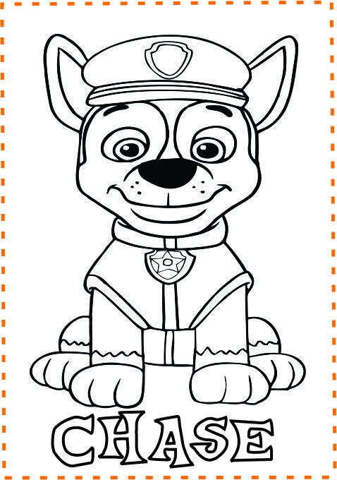 Chase Coloring Page