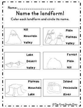 Geography Worksheets For Kids