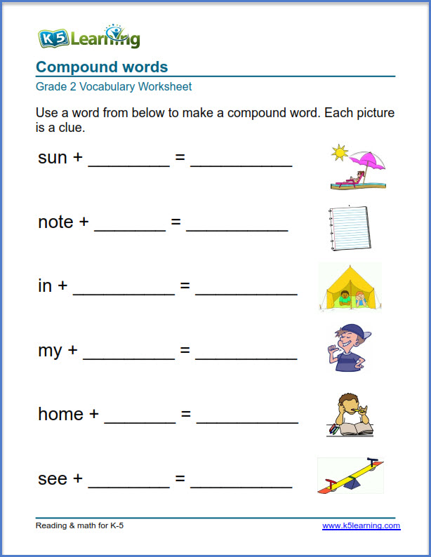 K5 Learning Worksheets